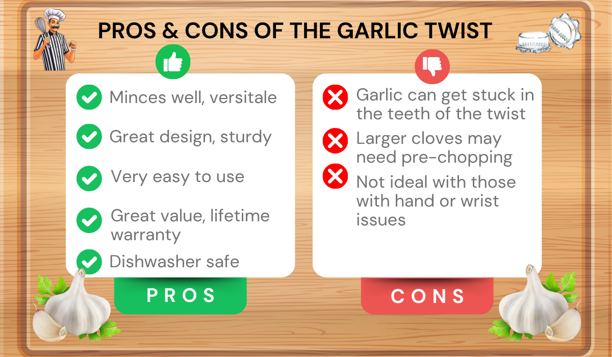Garlic Twist - Pros & Cons